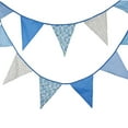 thumbnail image 5 of Masteelf  Banner Flag Bunting Hanging Decorations Blue Printed Fabric, 5 of 8