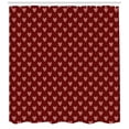 thumbnail image 3 of Ambesonne Valentine's Day Shower Curtain, Hatched Hearts Love, 69"Wx70"L, Burgundy Pale Pink, 3 of 3