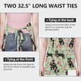 thumbnail image 6 of Rottweiler with Pioneer Flower Apron-Garden Aprons for Women with Pockets-Cotton Linen Waterproof Kitchen Cooking Gardening Aprons Adjustable for Kitchen,Cooking,BBQ and Salon 33x27 Inch, 6 of 7