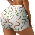 thumbnail image 2 of Naloa Hand Drawn Snake Biker Shorts for Women Seamless Scrunch Short Women’s Yoga Shorts for Gym Running Sport Shorts - Large, 2 of 9
