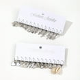 thumbnail image 4 of 12 Pairs Of Heart-Shaped Pearl Lock Snake Butterfly Personalized Earring Set, 4 of 7