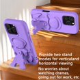 thumbnail image 2 of Dteck for iPhone 16 Pro Max Case with Hidden Stand, Military Grade Drop Protection EVA Shockproof Protective Phone Case for iPhone 16 Pro Max,Purple, 2 of 7