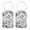 Multi2, variant on RATGON 2 Pack Luggage tag PU Leather with Stainless Steel Loop Purple Butterfly Moon Travel Trip