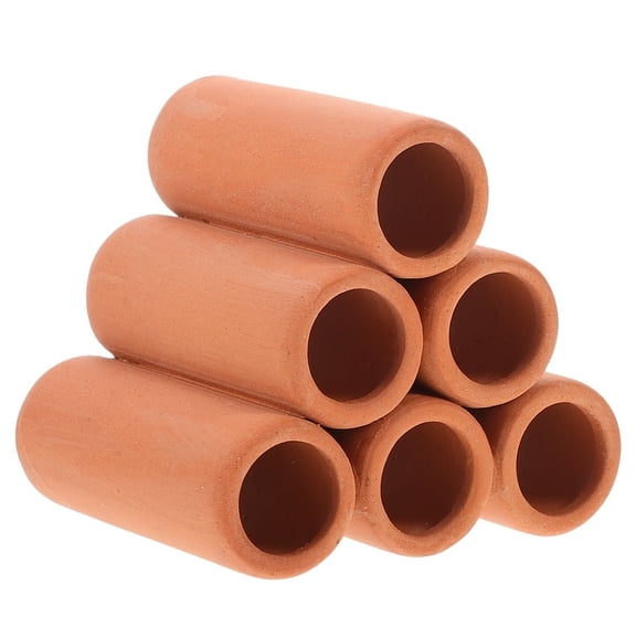 1 Set Aquarium Ceramic Shrimp Shelter Spawning Tube Habitat Ornament Hiding Cave Decorations For Fish Tank