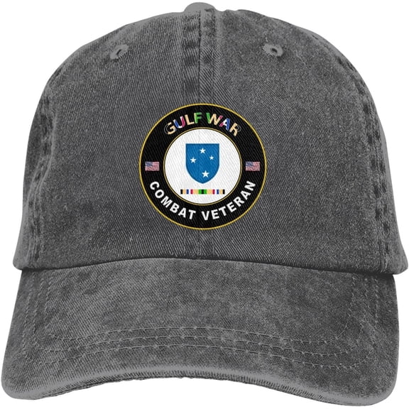 Us Army 23rd Infantry Division Gulf Combat Veteran Dad Hat Baseball Unisex Baseball Adjustable Washed Cap