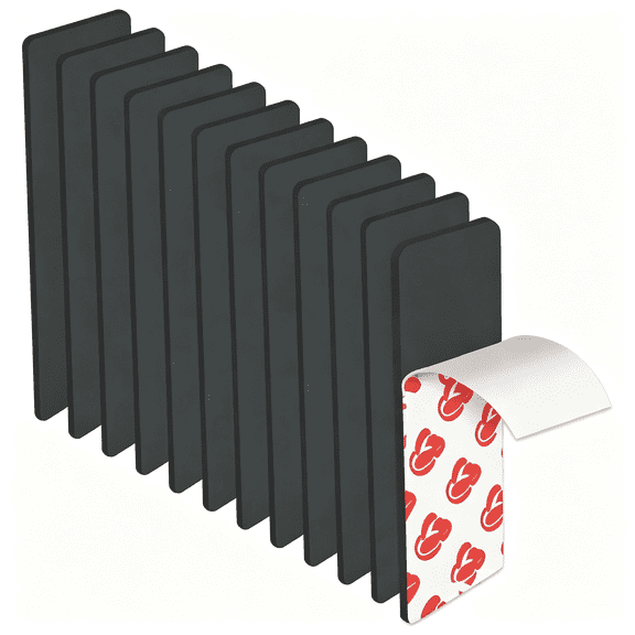 GJX Magnetic Tape with Strong Adhesive Backing,1X3" 12Pcs,Flexible Self Adhesive Magnets,Magnetic Tape Flat Rubber Magnet Strip,Available for Diy Crafts,Art Projects,Photo and Picture Etc