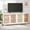 White/Gold, variant on SAFAVIEH Piran 4 Door 2-Shelf Media Stand Oak / Gold