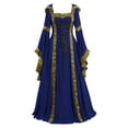 thumbnail image 1 of Huanglei Robe Vintage Médiévale Longue pour Femmes Robe Gothique pour Femmes, 1 of 3