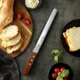 thumbnail image 3 of Swtroom 10 inch Bread Knife Serrated Knife Sharp Wavy Edge Bread Cutter Stainless Steel for Slicing Homemade Bread Bagels Cake, 3 of 8