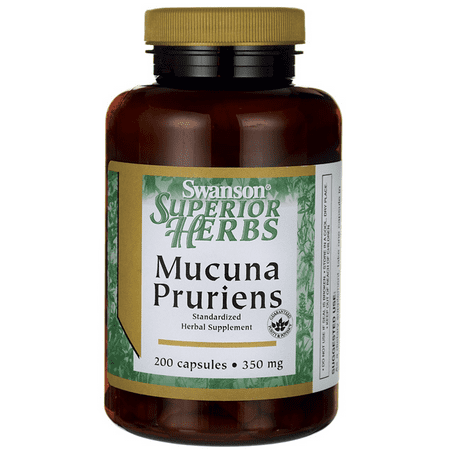 Swanson Mucuna Pruriens 350 mg 200 Caps (Best Mucuna Pruriens Supplement)