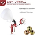 thumbnail image 3 of CUITING Solid Brass Texture Sprayer Orifice Tip Set, Fits Wal-Board Drywall Texture Hopper Gun, Professional Model Texture-Pro 200, Spray-Pro, 3 Nozzle Tips, 1 Threaded Collar, 3 of 4
