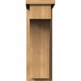 thumbnail image 2 of 7 1/2"W x 14"D x 22"H Huntington Smooth Corbel w/Backplate, Western Red Cedar, 2 of 9