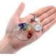 thumbnail image 5 of 7 Chakra Árbol de la vida Llavero de cristal Piedras preciosas Cristales curativos Llavero Plata Id Tag Llavero de coche, 11 Feliz Sencillez, 5 of 5