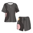 thumbnail image 4 of Lsque Vinyl Records Women's Short-Sleeved Pajama Set - 2 Piece Soft and Lightweight Sleepwear Set-4X-Large, 4 of 9