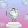 thumbnail image 2 of Adornos de Bolas de Discoteca Bolas de Espejo Plateadas para la DecoracióN del Banquete de Boda del áRbol de Navidad, 2 of 5