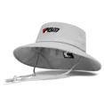 thumbnail image 2 of Men's UV Golf Cap Adjustable Buckle Windproof, Quick Dry Rope Cap, Sweat Wicking Outdoor Men's Bucket Hat Light grey 60/61, 2 of 6
