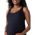 thumbnail image 2 of Ingrid & Isabel For Every Belly Women's Maternity Ribbed Henley Tank & Short Set, Sizes S-XXXL, 2 of 7