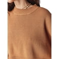 thumbnail image 5 of xiaxaixu Hauts Courts d'Automne pour Femmes Couleur Unie Col Rond Côtelé Manches Longues Pulls Amples de Printemps, 5 of 5