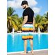 thumbnail image 3 of Short Playa y Alberca Hombre Estampado Traje Baño con Forro, 3 of 5