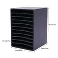 thumbnail image 2 of 11-Slot Classroom Paper Literature Organizer File Sorter A4 Paper Holder Black, 2 of 14