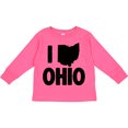 thumbnail image 3 of Inktastic I Love Ohio with State Silhouette Boys or Girls Long Sleeve Toddler T-Shirt, 3 of 5