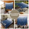 thumbnail image 6 of Navy Blue Ombre Large Tapestry for Bedroom Wall Hanging Tapestry, Black Hockey Sticks Minimalist Style Ceiling Backdrop Tapestries Poster Blanket Wall Decor for Teens Room Living Room Dorm 100" x 59", 6 of 8