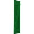 thumbnail image 3 of Ekena Millwork 11 1/2"W x 69"H Americraft Three Board (2 Batten) Exterior Real Wood Spaced Board-n-Batten Shutters w/ Z-Bar (Per Pair), Viridian Green, 3 of 10