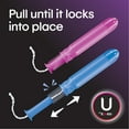 thumbnail image 7 of U by Kotex Click Compact Tampons, Regular Absorbency, Unscented, 50 Count, 7 of 7