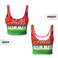 thumbnail image 6 of Sports Bras for Women Workout Tank Tops, Watermelon Hello Summer Running Vest with Removable Cups, 6 of 7