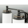thumbnail image 2 of Glide Collection Two-Light Rubbed Bronze Etched Opal Glass Coastal Bath Vanity Light, 2 of 4