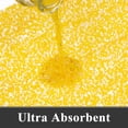 thumbnail image 4 of Juego de alfombras de baño Pauwer de 3 piezas con contorno en U, alfombrillas de baño absorbentes de microfibra de felpa, alfombras de baño antideslizantes, lavables a máquina, peludas, amarillas, 4 of 6
