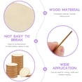 thumbnail image 4 of Miangastore Wood Rounds Discs Beige 100Pcs 2In Diy Projects Classroom Use, 4 of 8