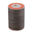 thumbnail image 2 of Rouleau de Fil Ciré Rond pour Couture Durable, Gris Foncé, 0,65 mm, 2 of 8