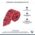 thumbnail image 4 of CTM  Cotton Bandana Print Tie (Men), 4 of 4