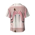 thumbnail image 2 of KLL High Heel Shoes Butterfly Print Men's Shirt Short Sleeve Button Down Summer Cuba Beach Shirts- Medium, 2 of 7