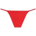 thumbnail image 2 of Botmois Men Briefs Shiny Enhance Bikini Bulge Pouch Ruched Skimpy Underwear Red M, 2 of 3