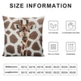 thumbnail image 6 of COMIO Set of 2 Pillowcases Vintage Animal Giraffe Print Pillow Case Covers for Hair and Skin Envelope Closure Throw Pillows Cases Home Hotel Sofa Decorative White, 6 of 6