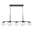 thumbnail image 2 of Hunter - Saddle Creek 7-light Noble Bronze, Extra Large Chandelier, Dimmable, Schoolhouse Style, Linear Shaped, for Bedrooms, Dining, Living Rooms - 19494, 2 of 9