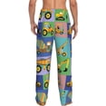 thumbnail image 3 of Xecao Construction Machinery Men's Straight Lounge Pajama Pants: The Ultimate in Comfortable Sleepwear, 3 of 9