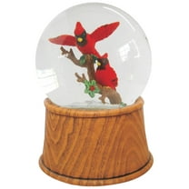 Northlight 5.5" Pair of Cardinals on Branch Christmas Snow Globe