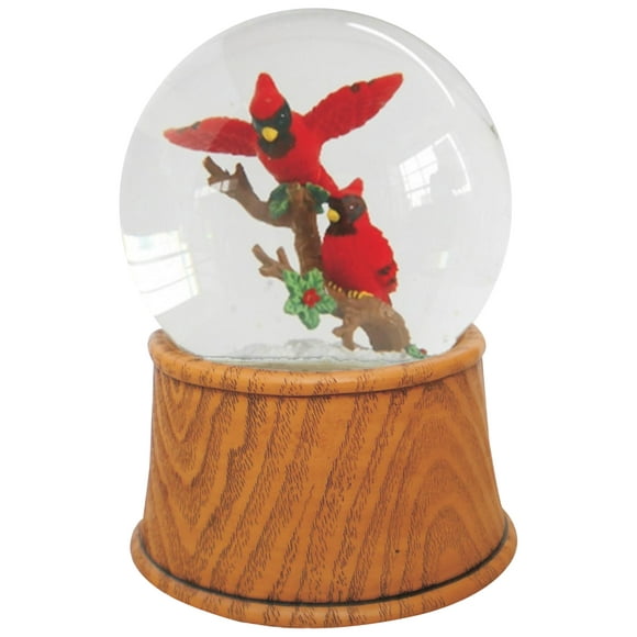 Northlight 5.5" Paire de Cardinaux sur la Branche Globe de Neige de Noël