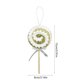 thumbnail image 3 of Adorno navideño de piruleta de espuma con diseño de rayas de lentejuelas | Decoración brillante para colgar en el árbol de Navidad con lazo, 3 of 6