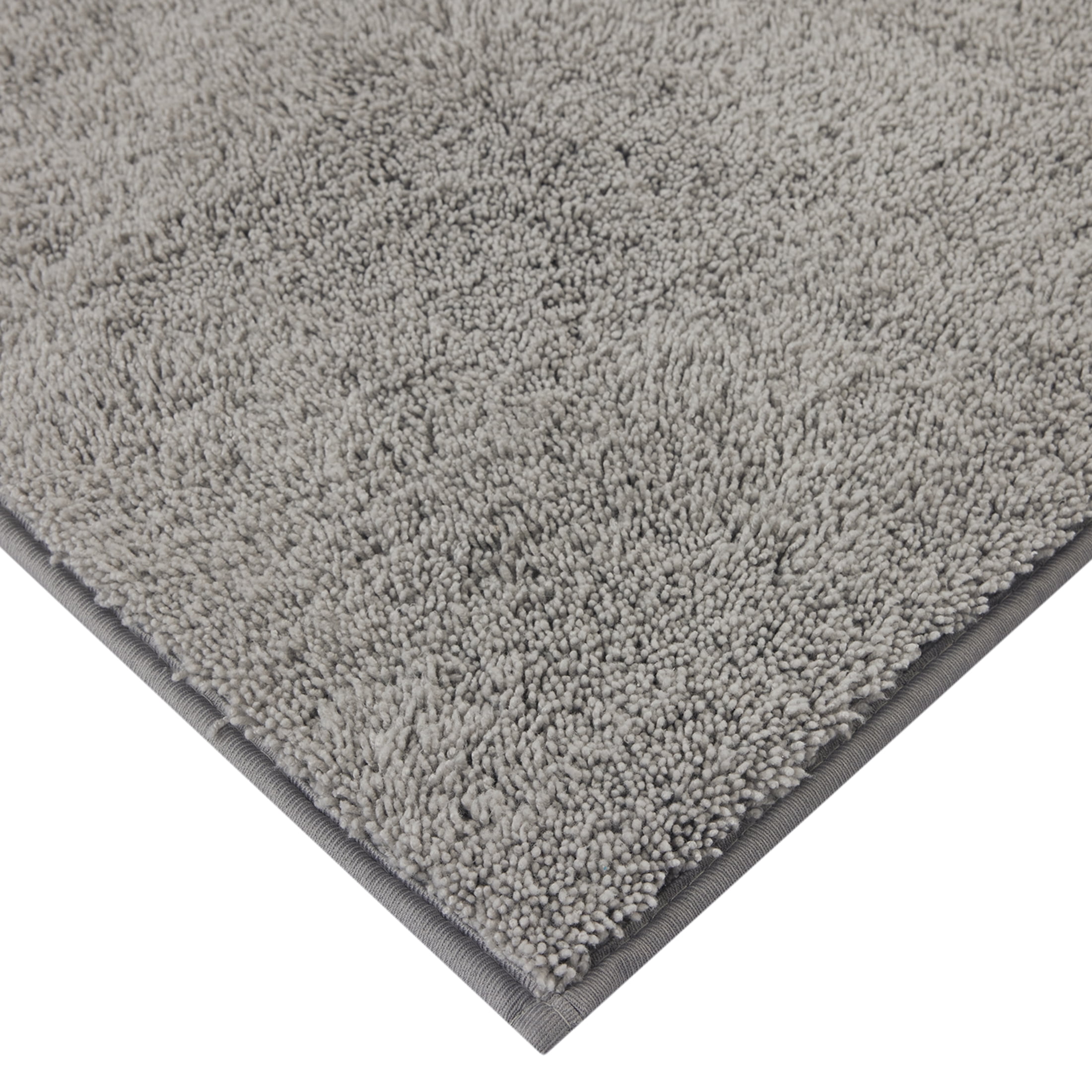 Mainstays Performance Recycled Polyester Bath Rug 24x40" Soft Silver