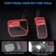 thumbnail image 5 of Para la cubierta del pedal del Model Y 3 2023, accesorios de la cubierta del pedal del acelerador del freno de gas (rojo), 5 of 5