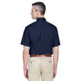 thumbnail image 2 of The Harriton Mens Easy Blend Short Sleeve Twill Shirt Shirt with Stain-Release - NAVY - L, 2 of 4