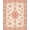 Peach Ivory, Pattern 1, variant on ODIKA 8'x10' Washable Area Rug Non-Shedding, Easy Care, Peach Boho Medallion With Vintage Floral Scroll And Bordered Trellis for King Size Bedroom Under Bed, Master Suite