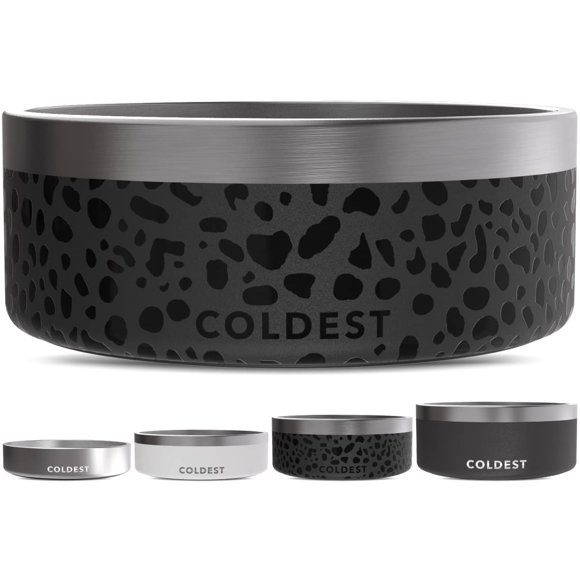 Cuenco Para Perros Más Frío – Metal Antioxidante Antideslizante 3 Capas De Acero Inoxidable Aislado – A Prueba De Derrames Y Resistente – Cuenco De Agua Para Perros, Gatos Y Mascotas, Apto Para Lavava