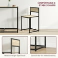 thumbnail image 5 of HOMCOM 3-Piece Industrial Dining Table Set for 2 Kitchen Table and Chairs, 5 of 9