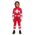 thumbnail image 2 of Power Rangers Little Boys Zip Up Cosplay Coverall Toddler to Big Kid, 2 of 5