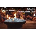 thumbnail image 4 of Empava 10 lbs. 1/4-in Caribbean Blue Reflective Tempered Fire Glass for Gas Fire Pit, 4 of 5